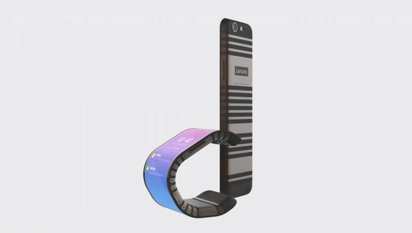 Smartphone Lenovo CPlus yang Bisa Ditekuk Menjadi Gelang!